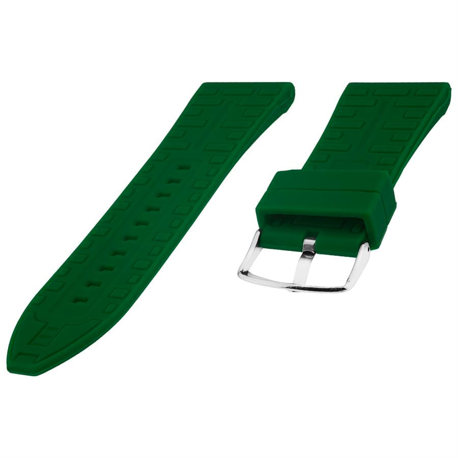 Cobra S01A36-G Yeşil Silikon Saat Kordonu