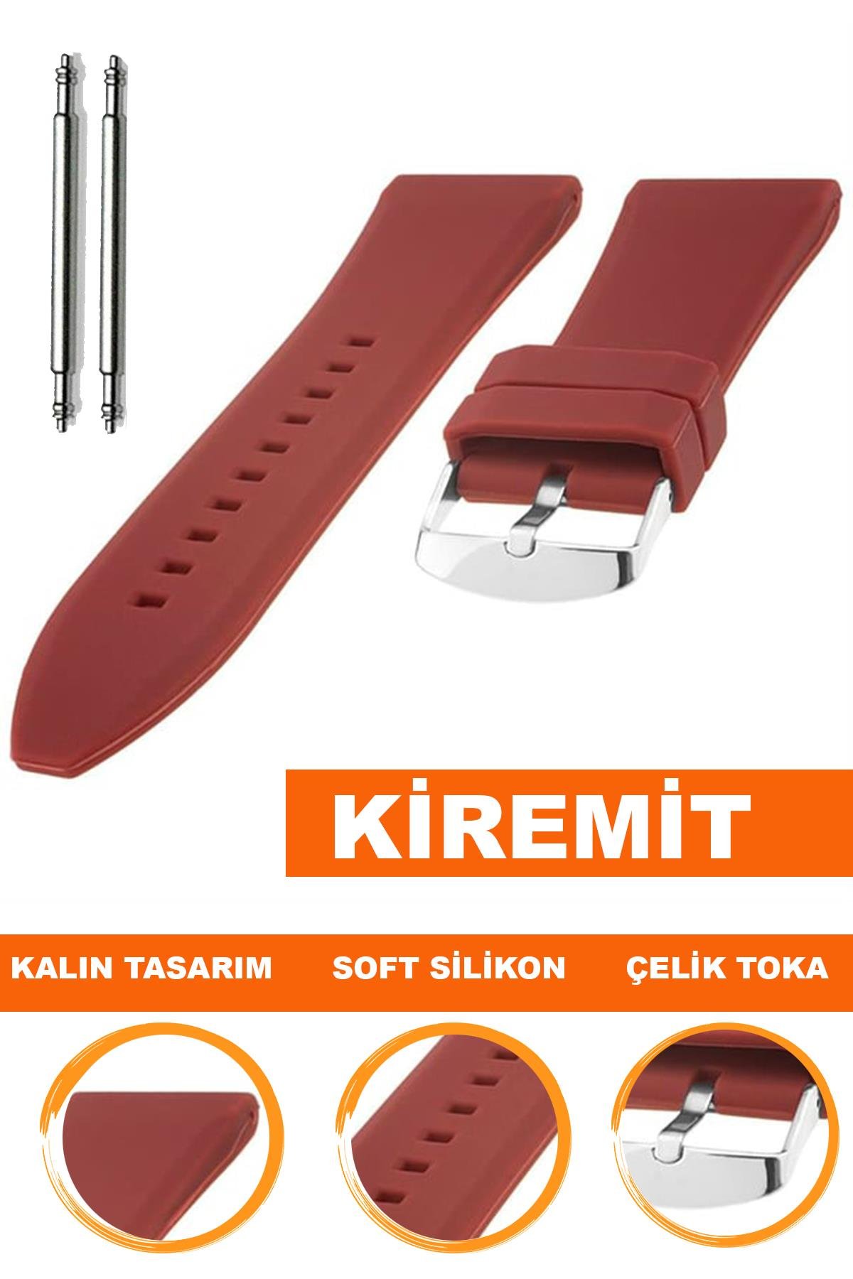 Cobra S01A36-KR Kiremit Silikon Saat Kordonu