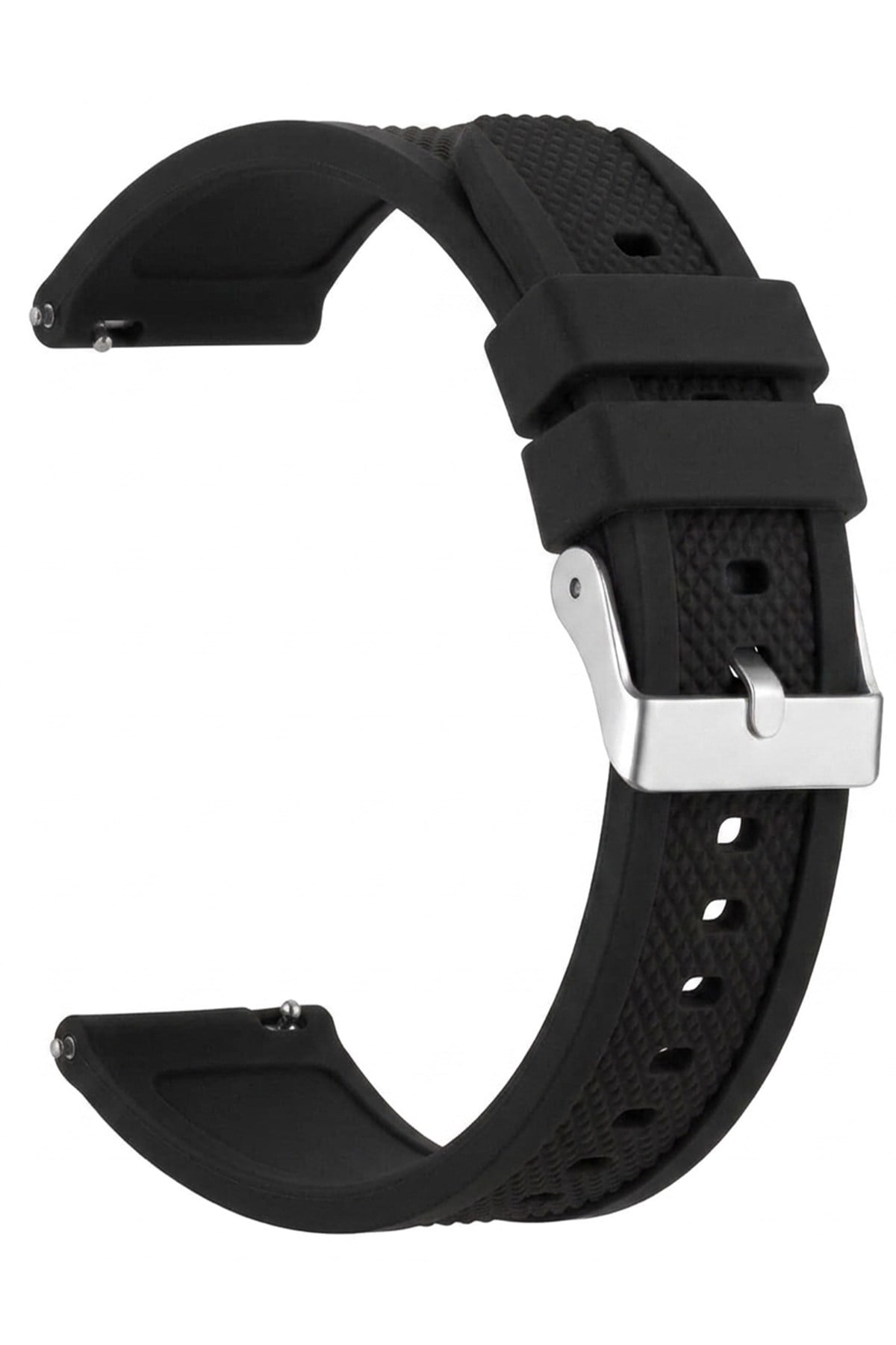 Cobra S01A52-B Siyah Silikon Saat Kordonu