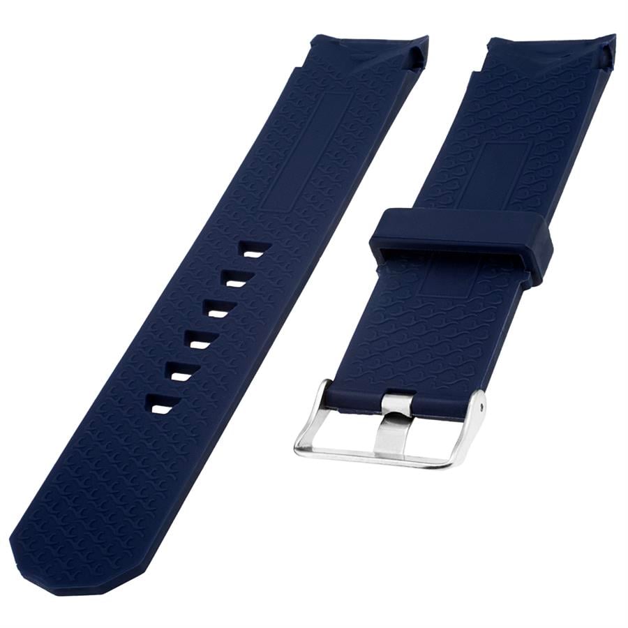 CORUM Admiral's Cup Competition Uyumlu 24x24mm Silikon Saat Kordonu P26CRM-L 