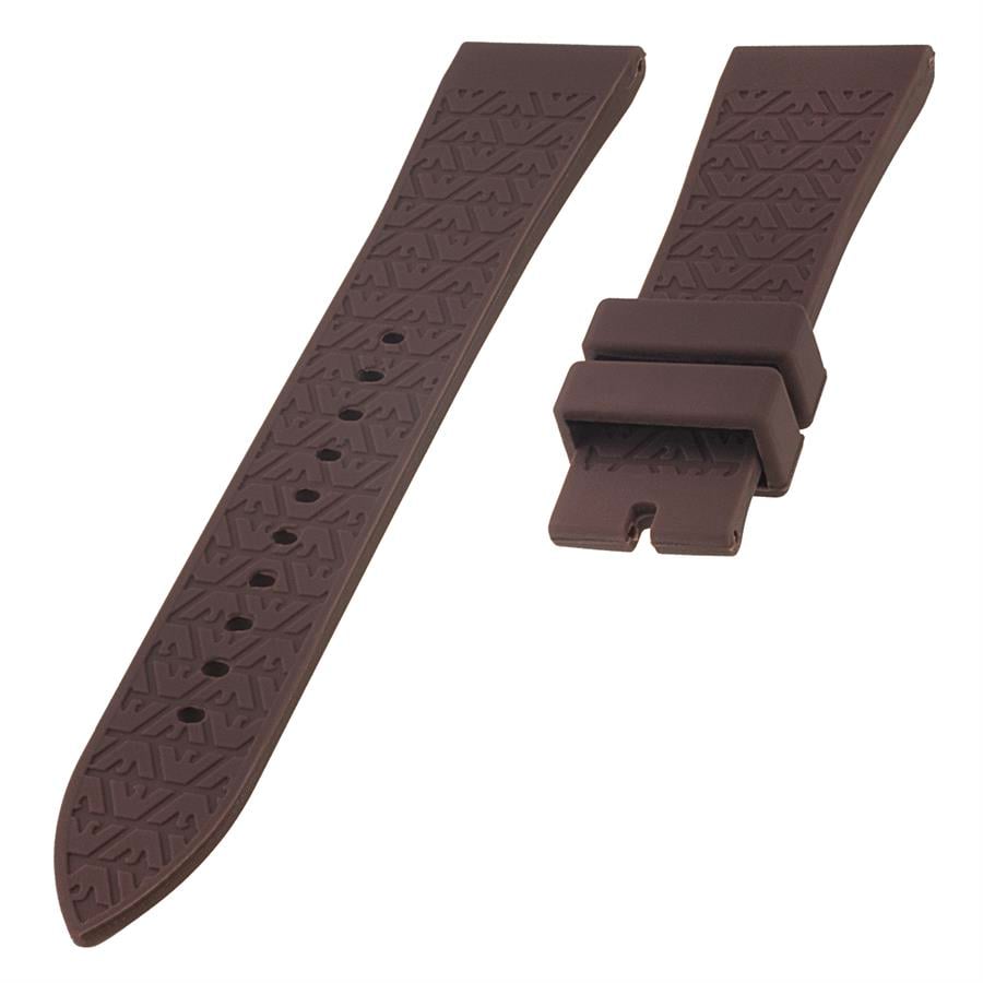 Emporio Armani AR0335 Uyumlu S27-K Kahverengi Silikon Saat Kordonu 