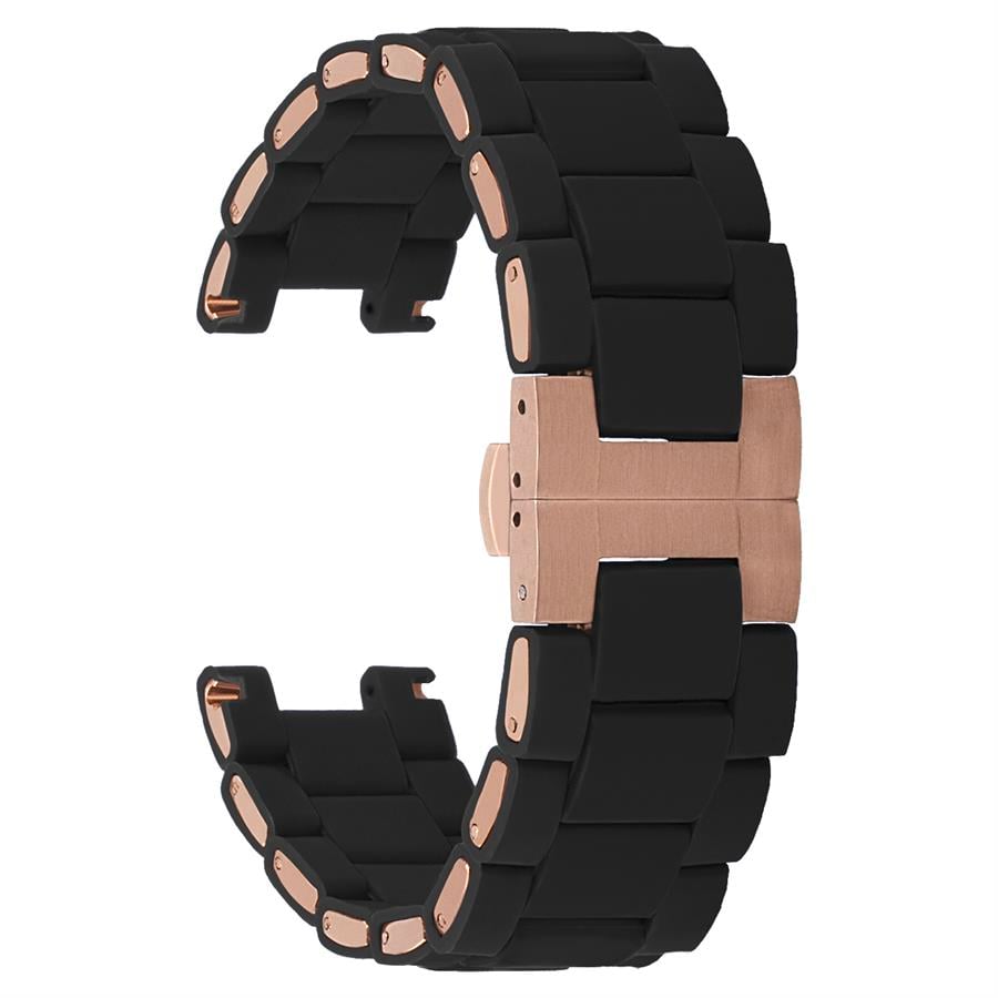 Emporio Armani AR5890 Uyumlu SM18EA-B Siyah Silikon Saat Kordonu 