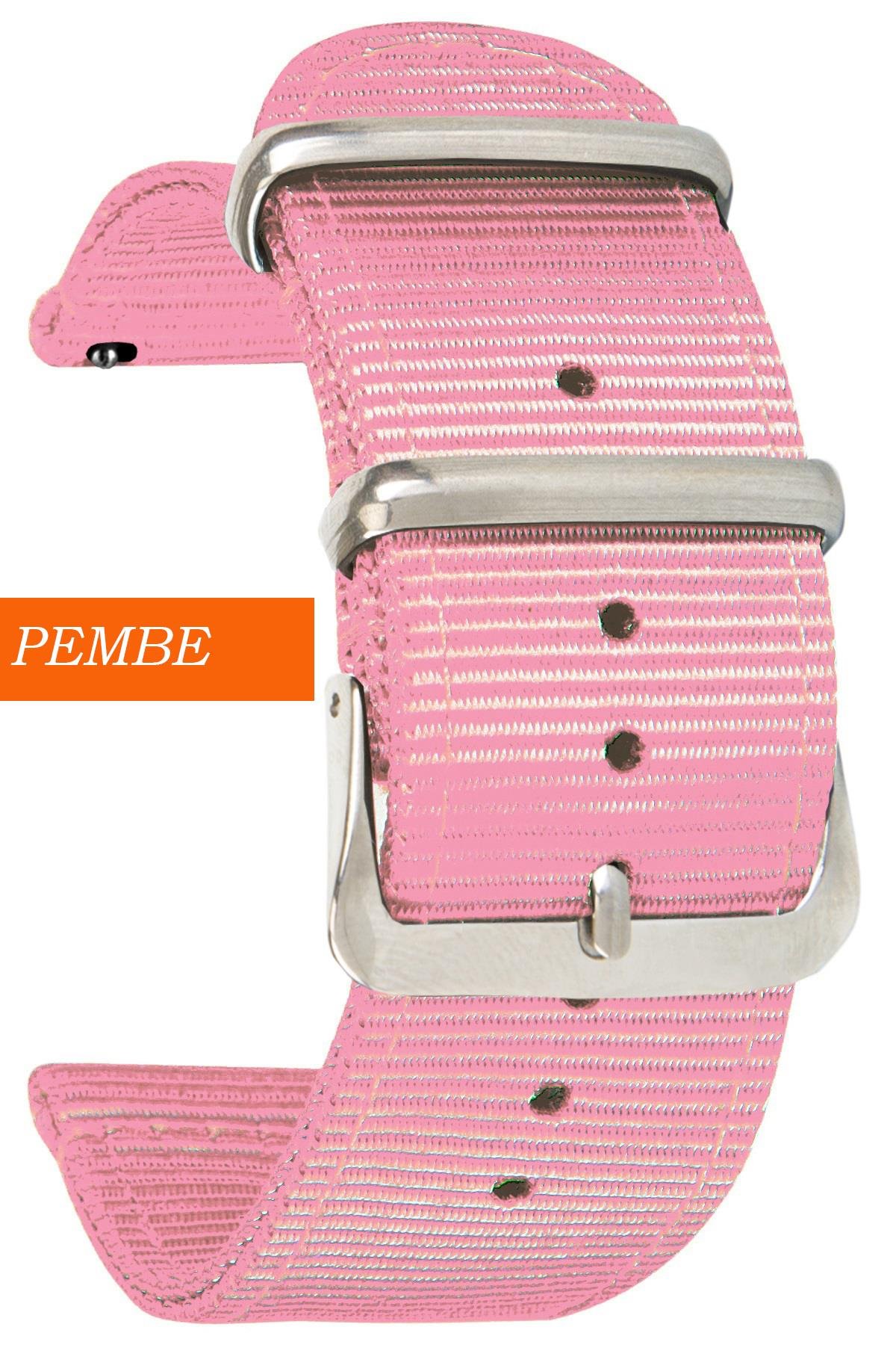 Huawei Watch Gt Gt2 Gt3 Gt4 Gt5 Uyumlu Tekstil Nato Kumaş Saat Kordonu Kayışı