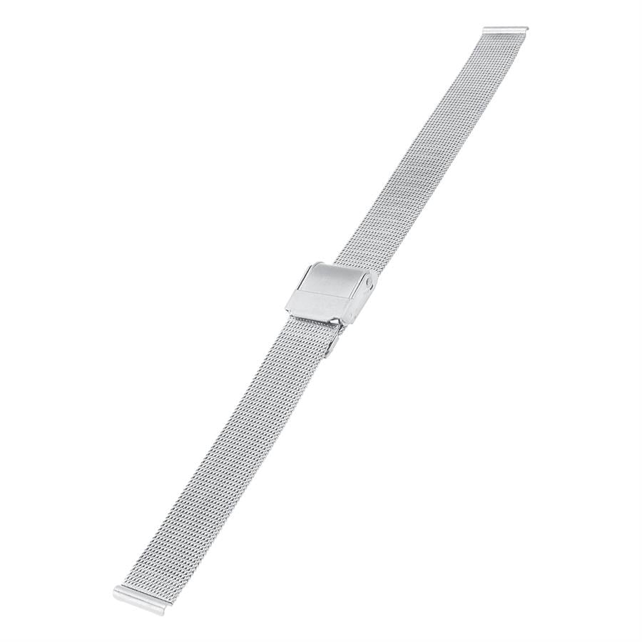 İnce Hasır Gümüş 8/10/12/14/16/18/20/22mm Çelik Saat Kordonu M21IH-G