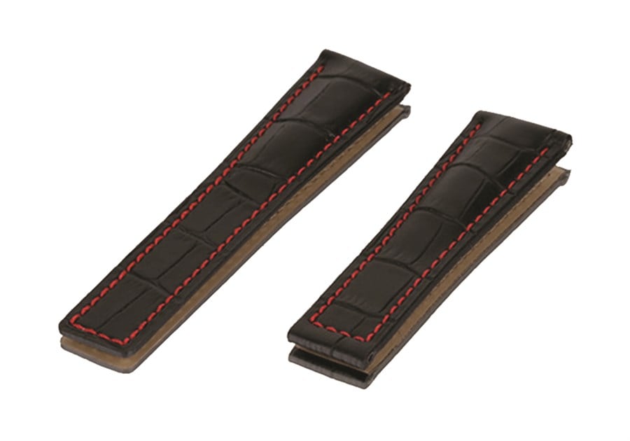 L04THK-BR 24x20mm Tag Heuer Monaco Uyumlu Deri Saat Kordonu