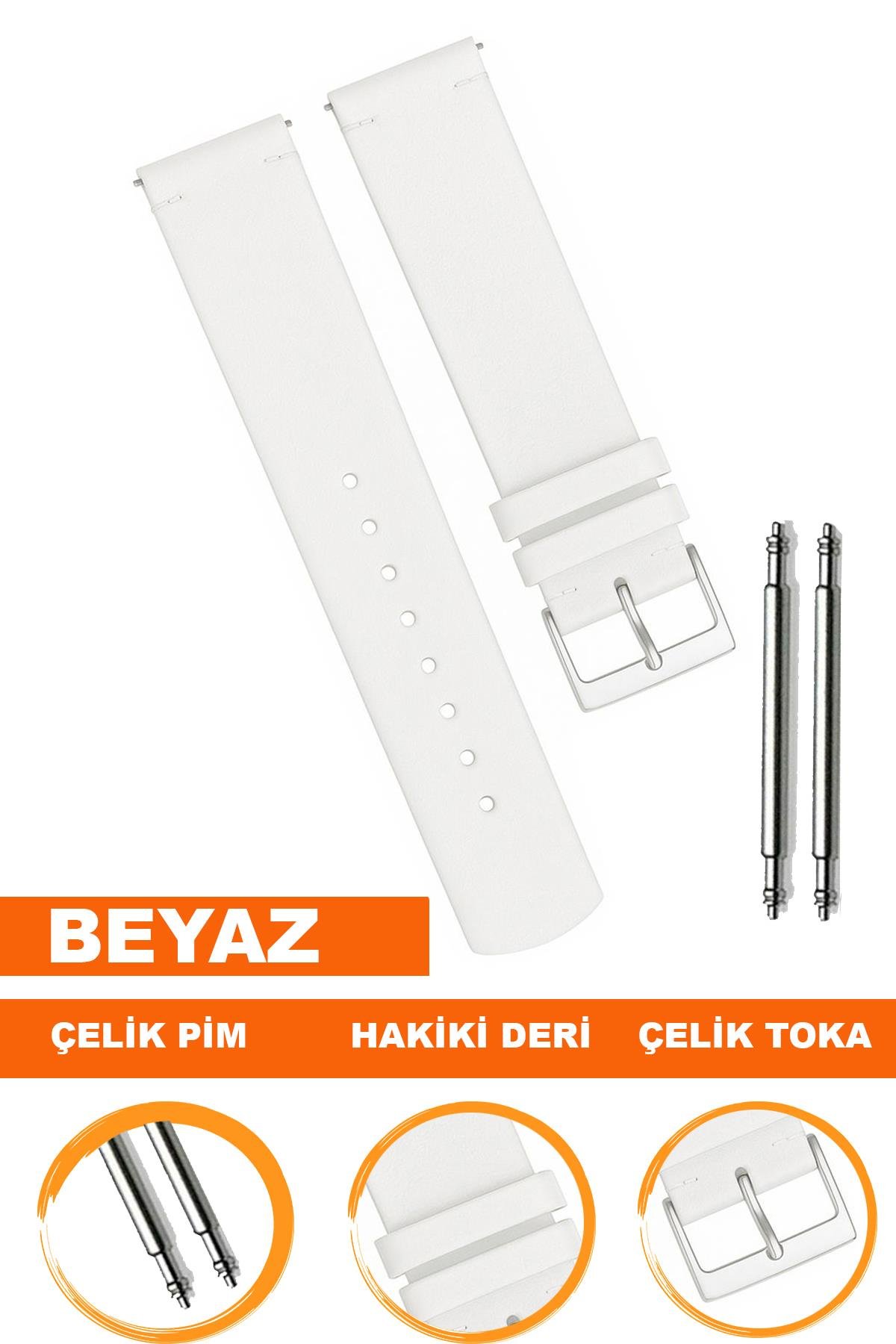 MICHAEL KORS Modellerine Uyumlu Hakiki Deri Saat Kordonu L04MK-W