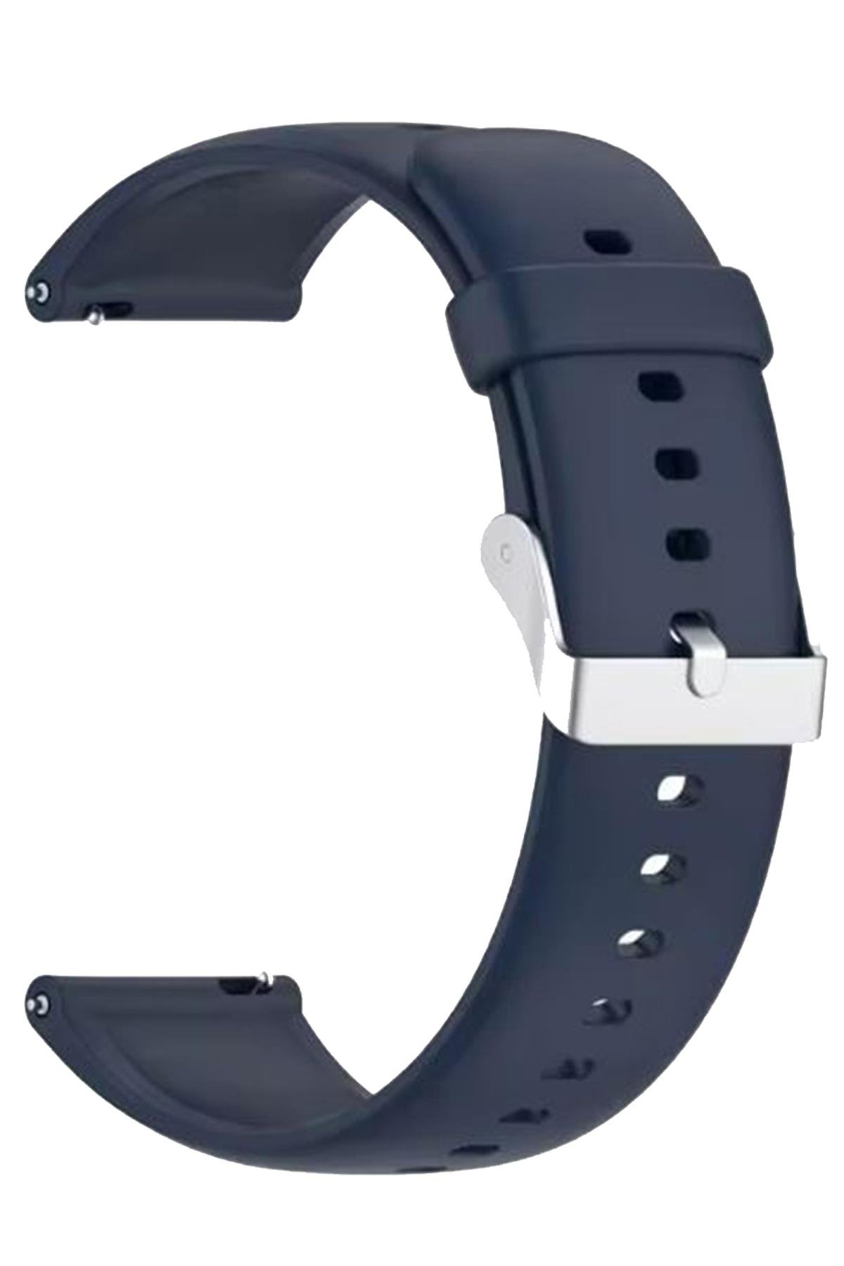 Samsung Gear S3 / Samsung Galaxy Watch 4 5 6 7 / 40 42 43 44 46 47mm Classic Uyumlu Silikon Saat Kordonu Kayışı