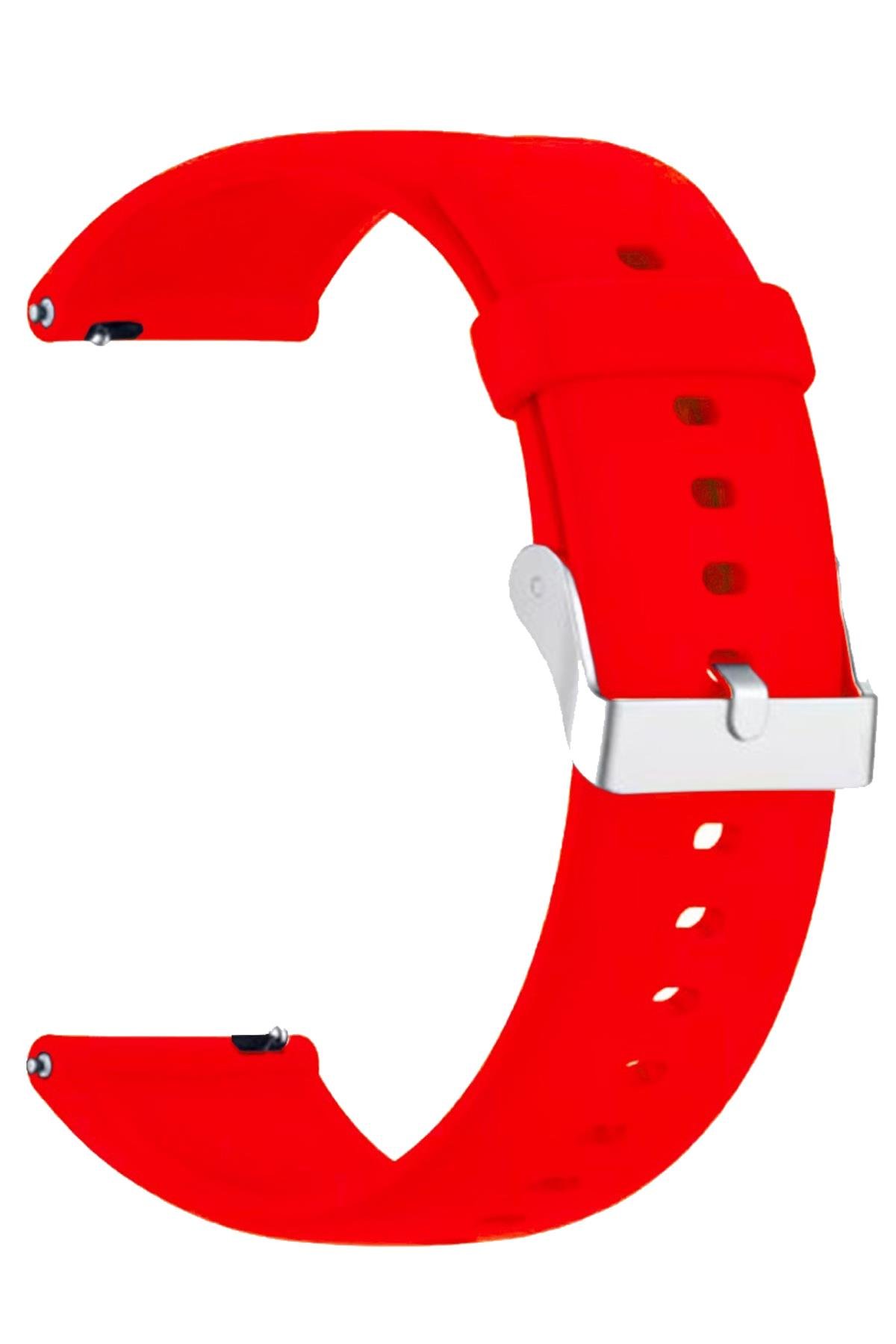 Samsung Gear S3 / Samsung Galaxy Watch 4 5 6 7 / 40 42 43 44 46 47mm Classic Uyumlu Silikon Saat Kordonu Kayışı