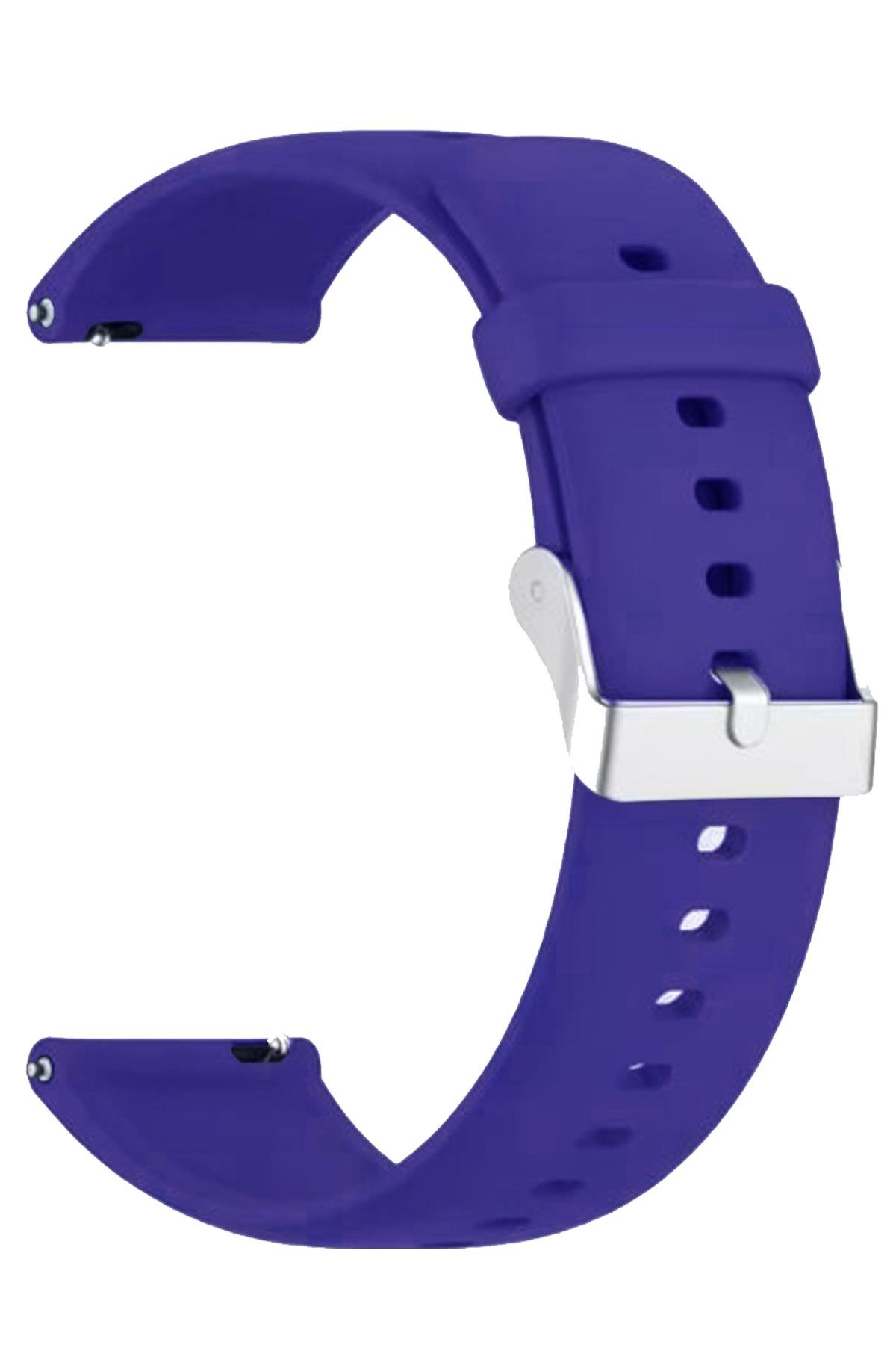 Samsung Gear S3 / Samsung Galaxy Watch 4 5 6 7 / 40 42 43 44 46 47mm Classic Uyumlu Silikon Saat Kordonu Kayışı