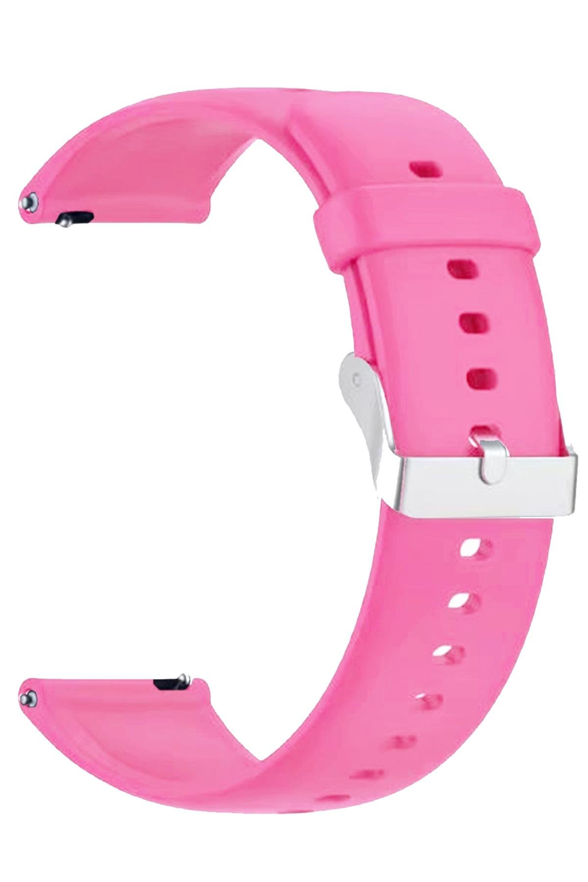 Samsung Gear S3 / Samsung Galaxy Watch 4 5 6 7 / 40 42 43 44 46 47mm Classic Uyumlu Silikon Saat Kordonu Kayışı