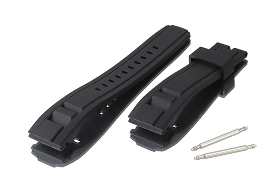 SEIKO VELATURA III Modeli Uyumlu 22x20mm Silikon Saat Kordonu S02SVY-B 