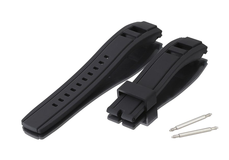 SEIKO VELATURA III Modeli Uyumlu 22x20mm Silikon Saat Kordonu S02SVY-B 