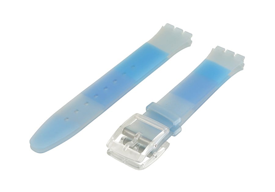SWATCH Bludablu Model Uyumlu 16.5mm Silikon Saat Kordonu SFK170-M
