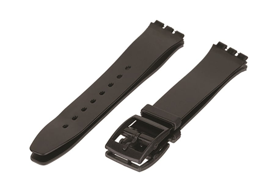 SWATCH Modellere Uyumlu 16mm Plastik Saat Kordonu P02SKIN-B