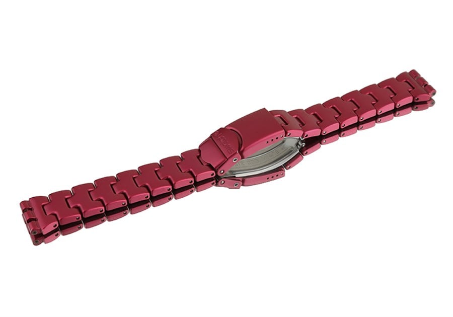 SWATCH Red Pawpaw Model Uyumlu 17mm Metal Saat Kordonu YLO1000AG-R