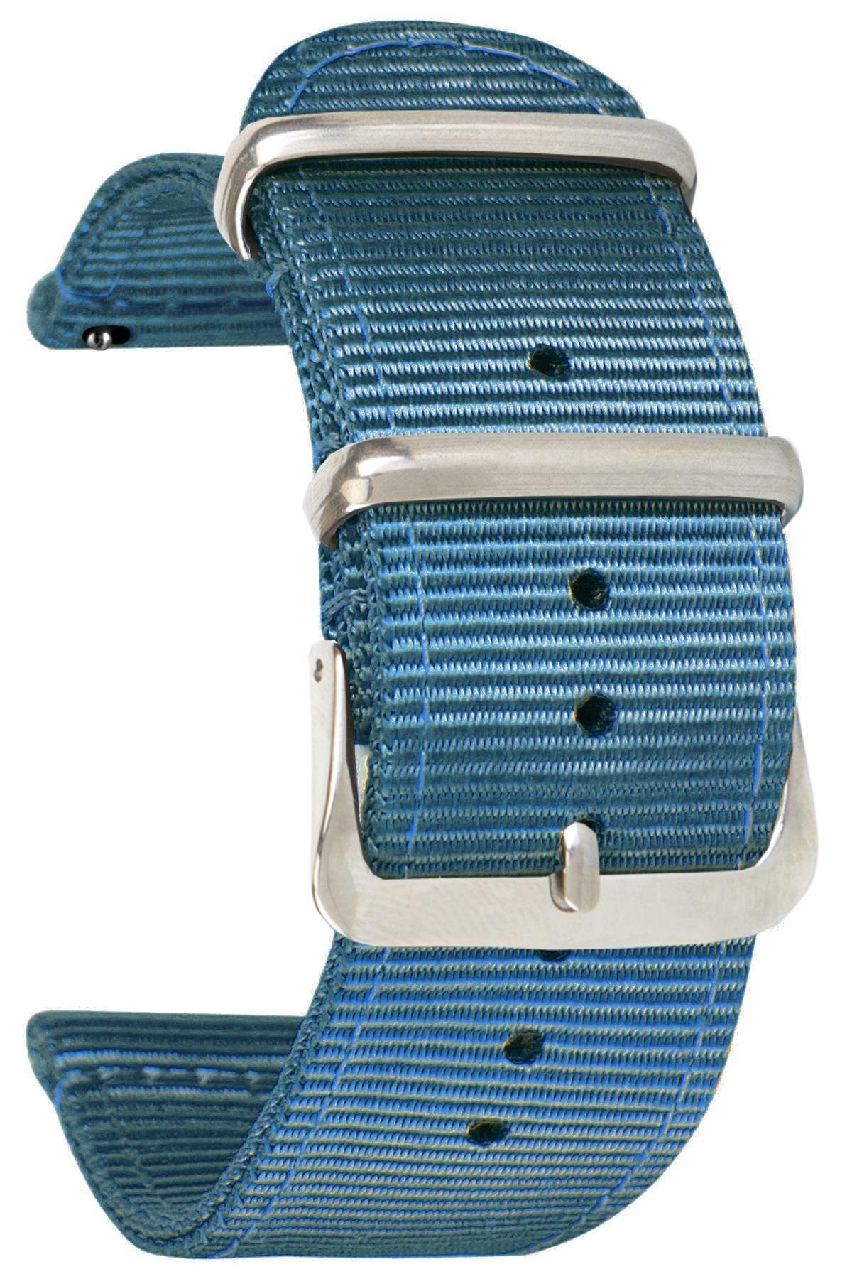 Xaomi Mi Watch S1-S2 Redmi Watch 5 Active-Lite Saat Uyumlu Tekstil Nato Kumaş Saat Kordonu Kayışı