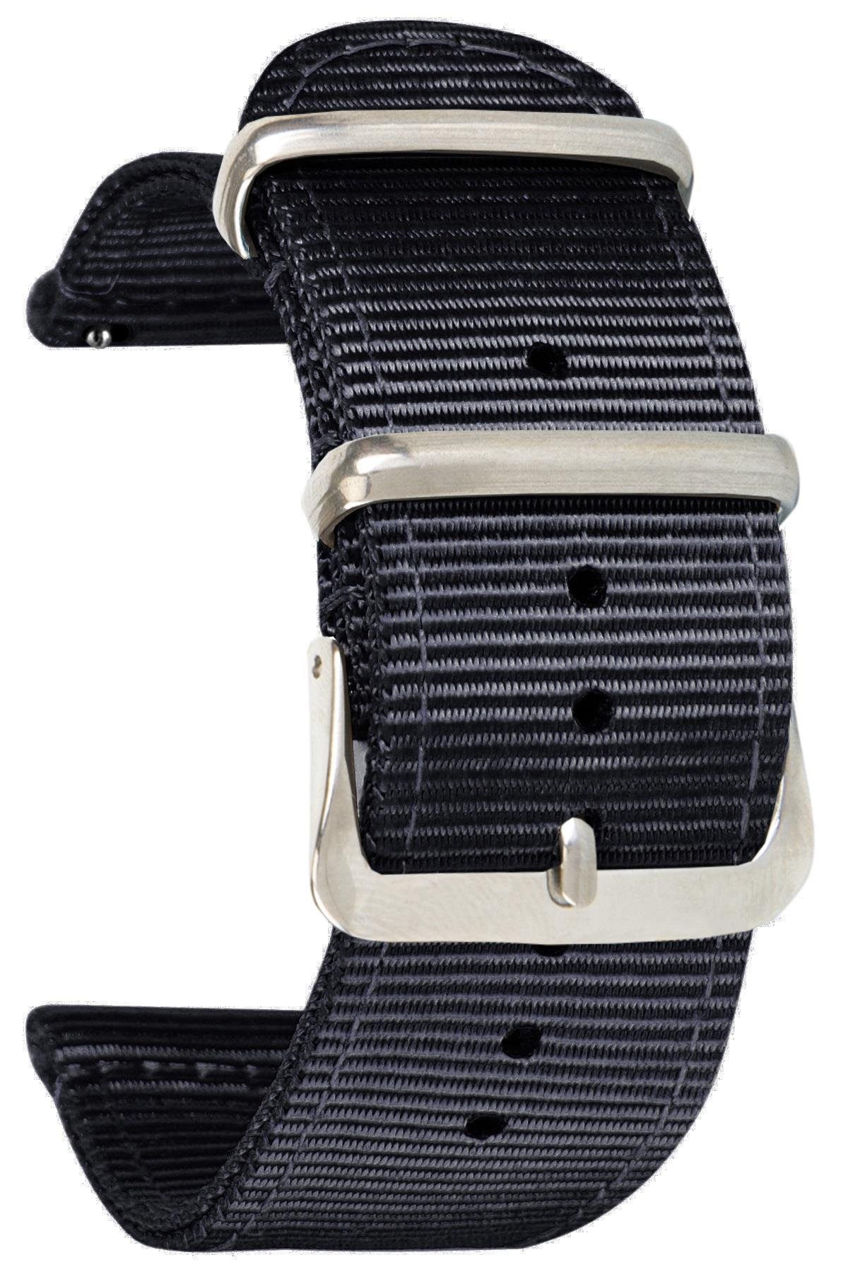 Xaomi Mi Watch S1-S2 Redmi Watch 5 Active-Lite Saat Uyumlu Tekstil Nato Kumaş Saat Kordonu Kayışı