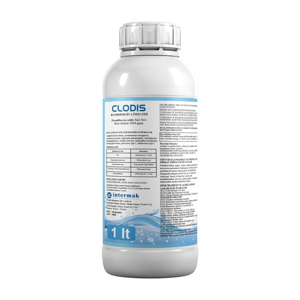 Hijyen ÜrünleriİntemİNTEM-G0033CLODIS ( KLORDİOKSİT ÇÖZELTİ)
