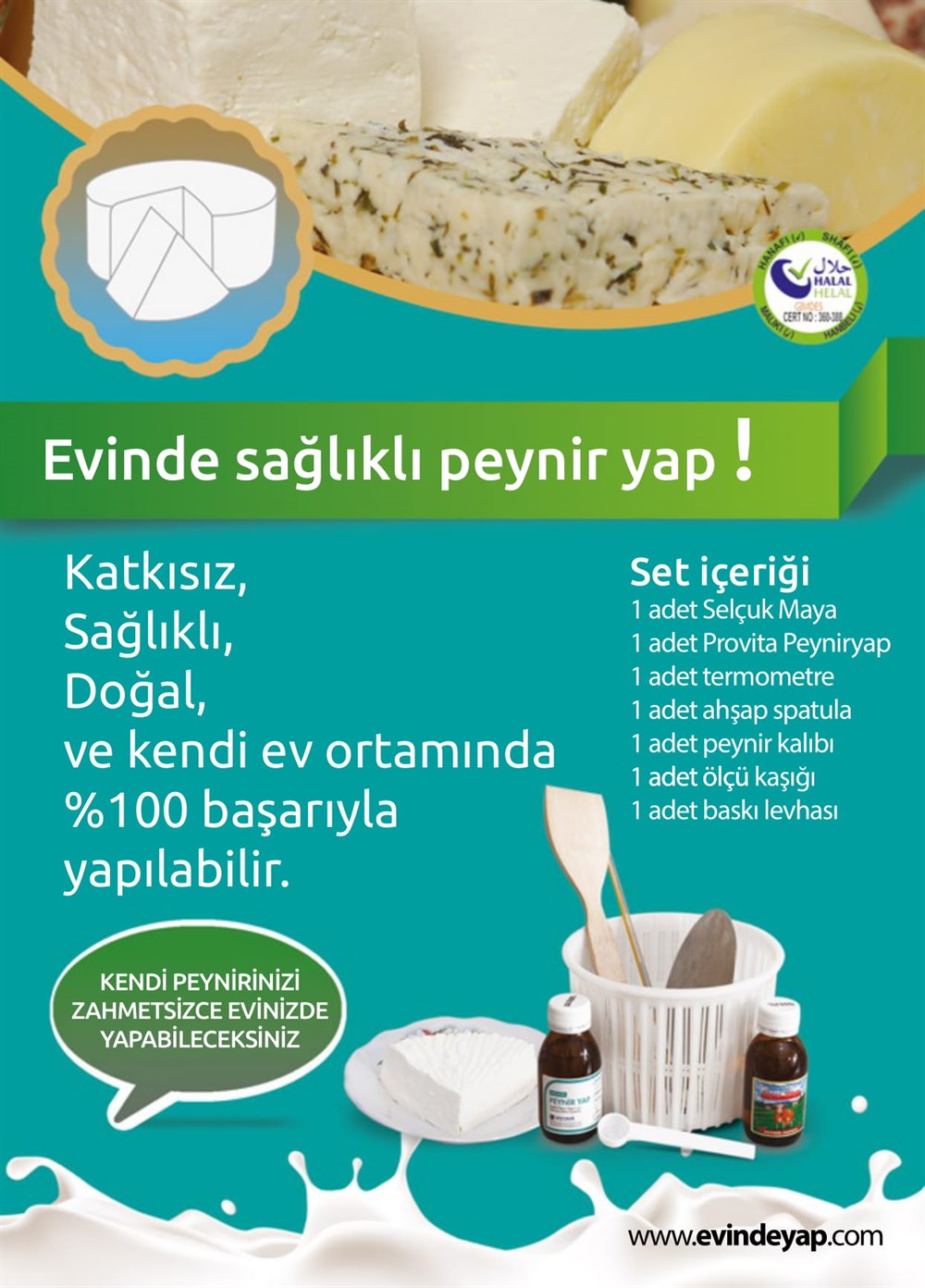 Peynir MayasıSürer MayaSÜPERMAYA-005SÜPER MAYA (Microbiyel Peynir Mayası)