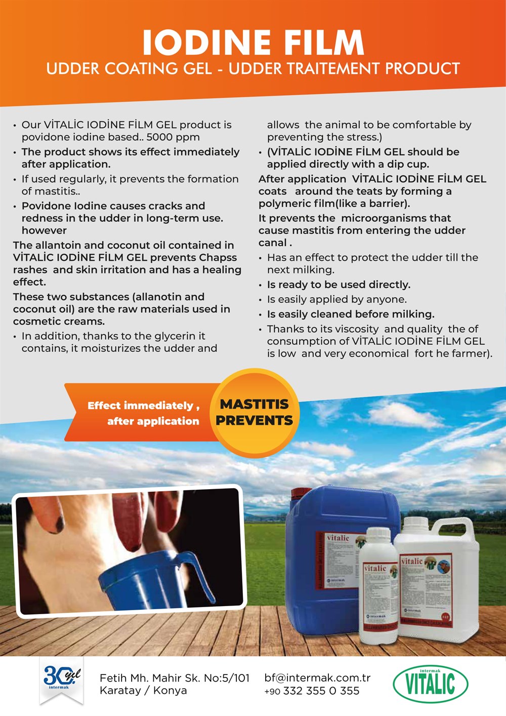 Hijyen ÜrünleriİntemİNTEM-H0061VITALIC IODINE FILM