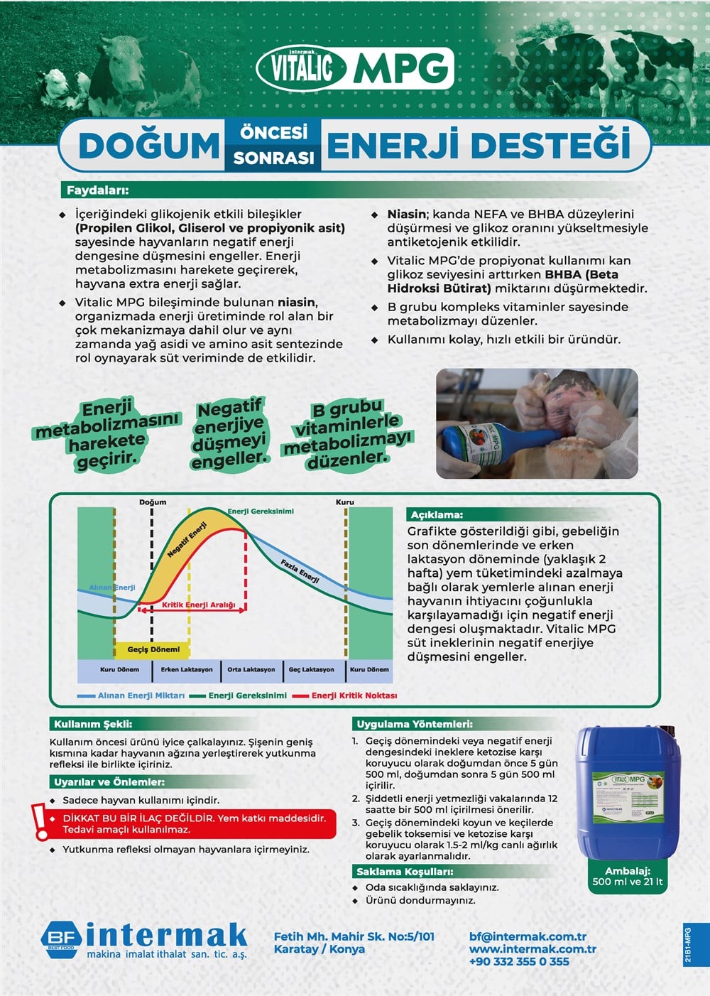 Yem Katkı ÜrünleriVitalicVITALIC MPG 500VITALIC MPG