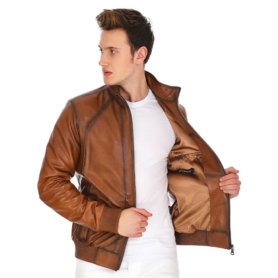 Dinamo Leather Erkek Gerçek Deri Ceket DE-306 - 20167