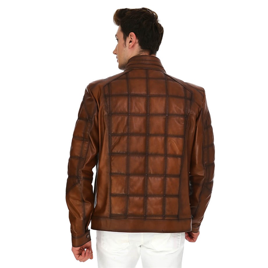 Dinamo Leather Erkek Gerçek Deri Ceket DE-362 - 20168