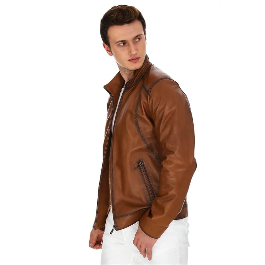 Dinamo Leather Erkek Gerçek Deri Ceket DE-300V2 - 20158