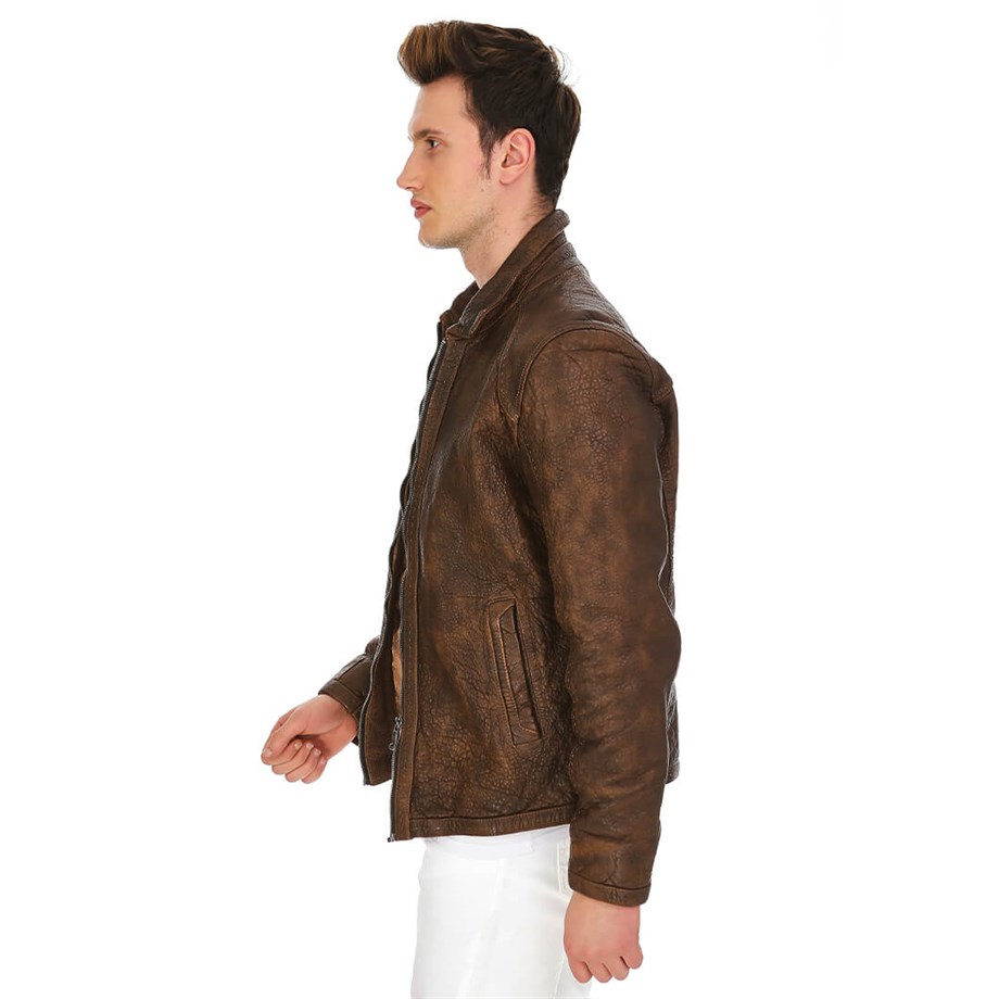 Dinamo Leather Erkek Gerçek Deri Ceket DE-956 - 20171
