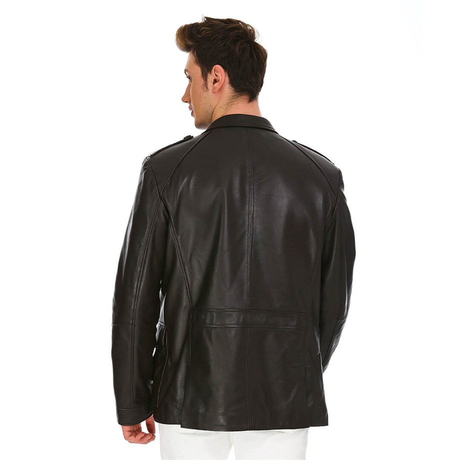 Dinamo Leather Erkek Gerçek Deri Ceket DE-757 - 20118