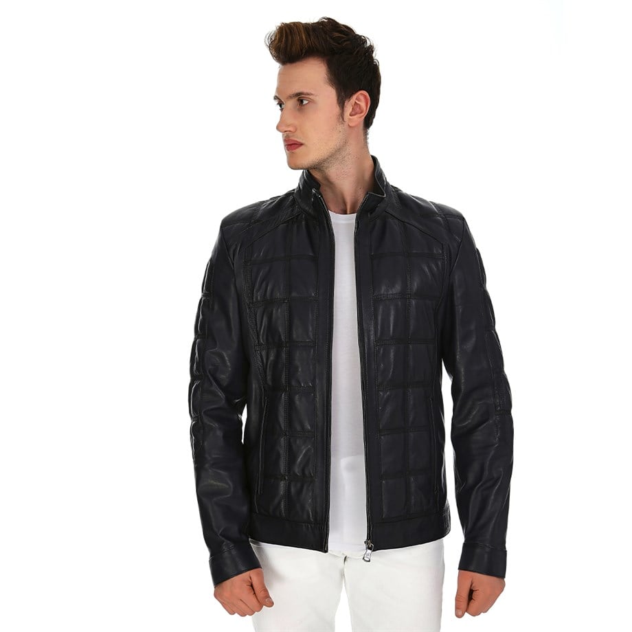 Dinamo Leather Erkek Gerçek Deri Ceket DE-362 - 20103
