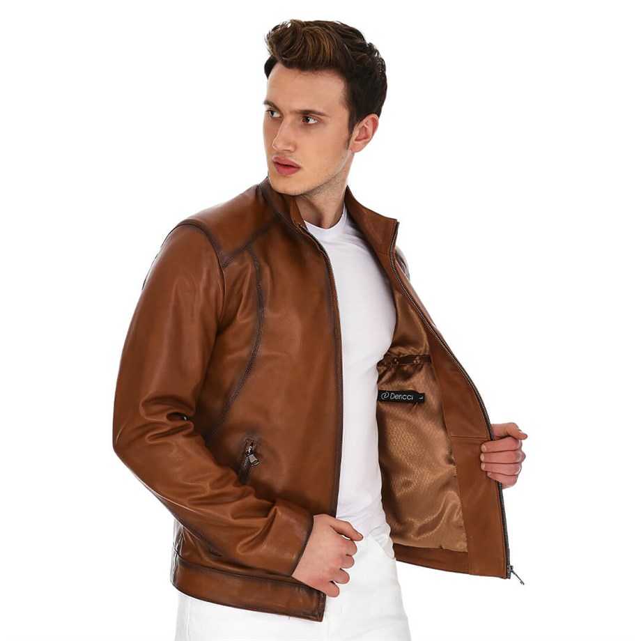 Dinamo Leather Erkek Gerçek Deri Ceket DE-300V2 - 20158