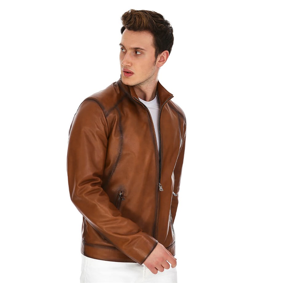 Dinamo Leather Erkek Gerçek Deri Ceket DE-300V2 - 20158