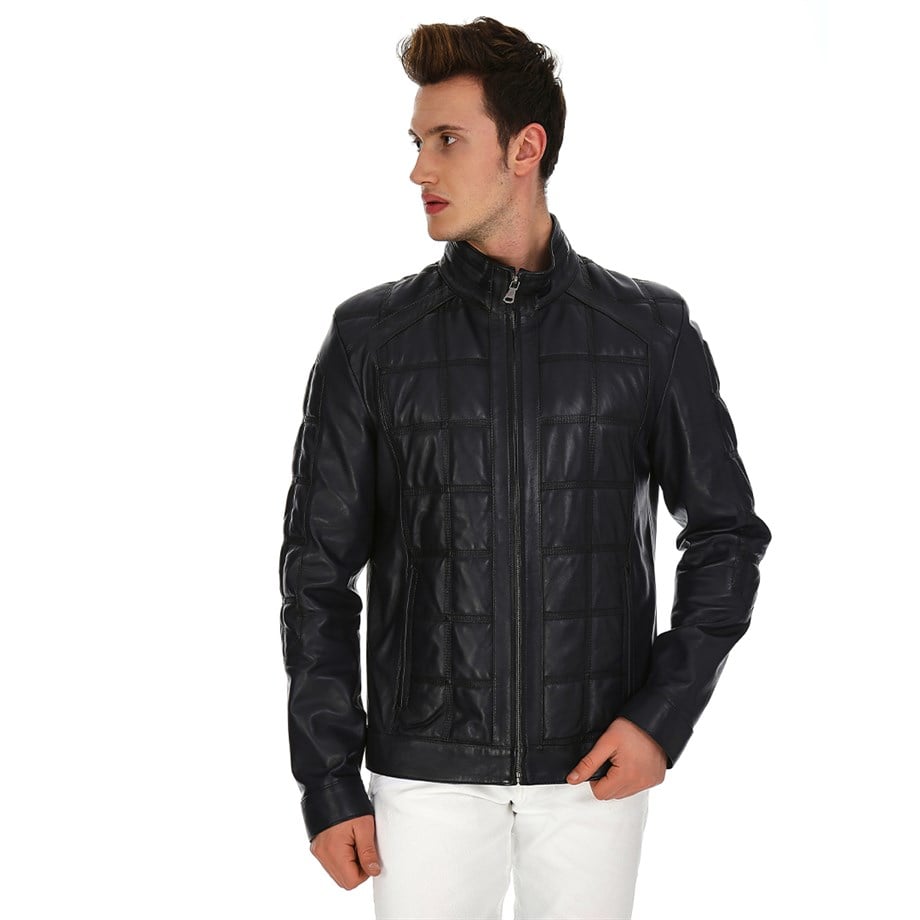 Dinamo Leather Erkek Gerçek Deri Ceket DE-362 - 20103