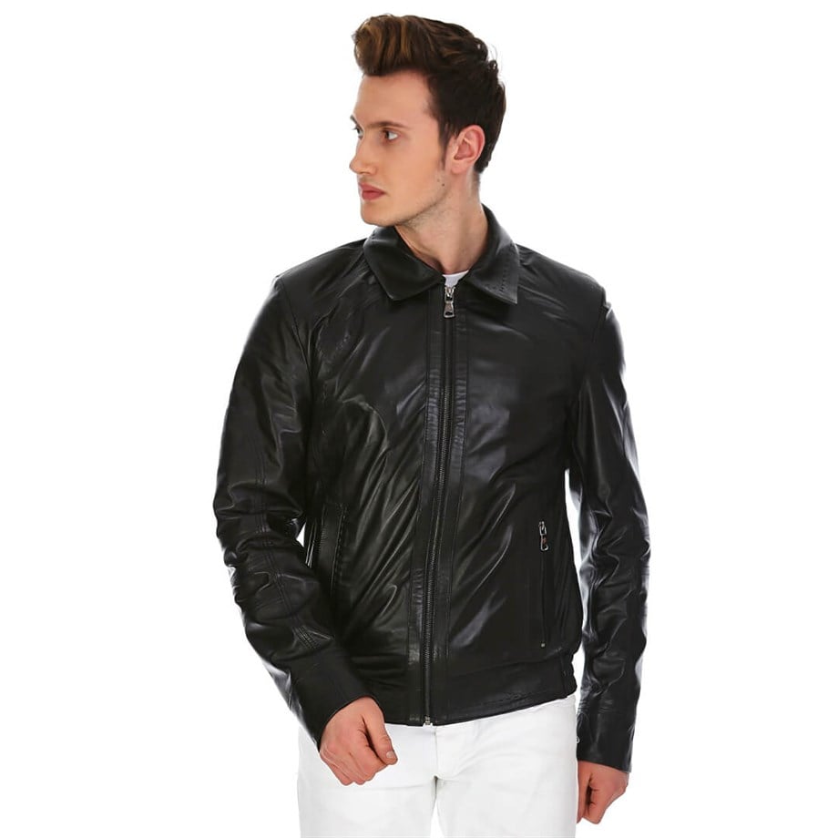 Dinamo Leather Erkek Gerçek Deri Ceket DE-1376 - 20021