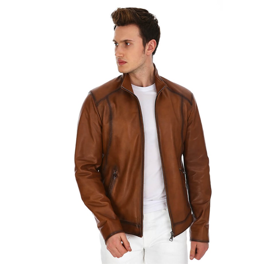 Dinamo Leather Erkek Gerçek Deri Ceket DE-300V2 - 20158