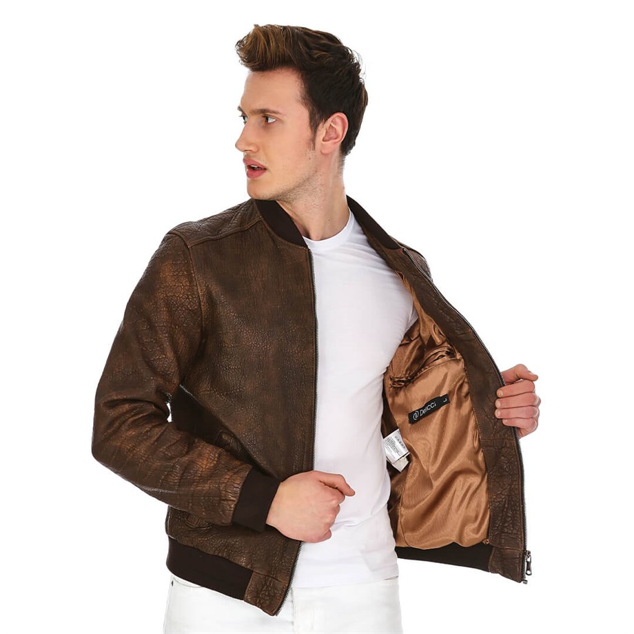 Dinamo Leather Erkek Gerçek Deri Ceket DE-1084 - 20173
