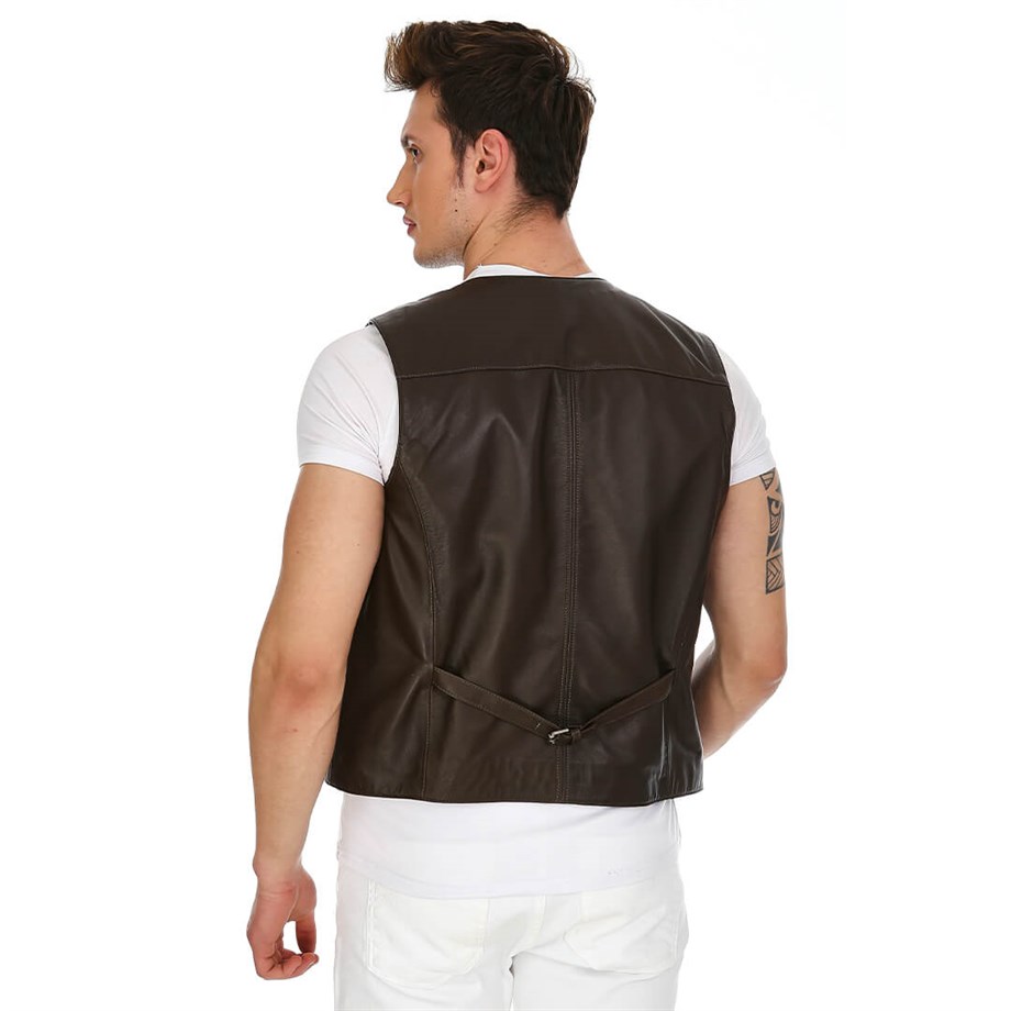 Dinamo Leather Erkek Gerçek Deri Ceket DE-YLK-566 - 20152
