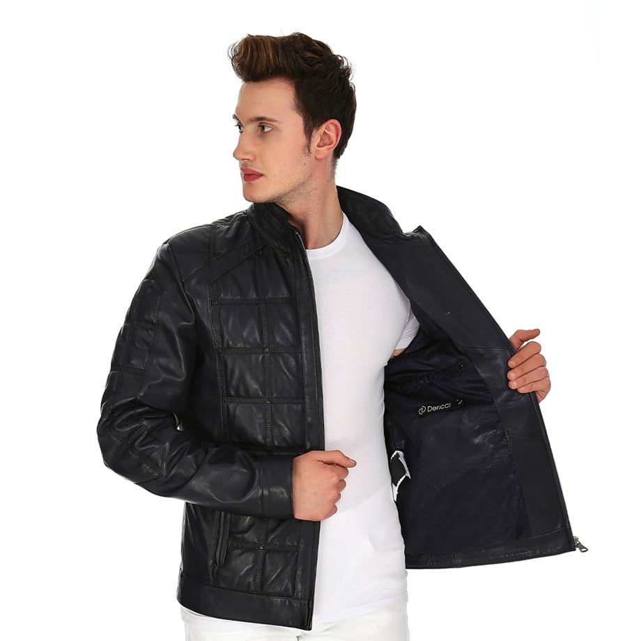 Dinamo Leather Erkek Gerçek Deri Ceket DE-362 - 20103