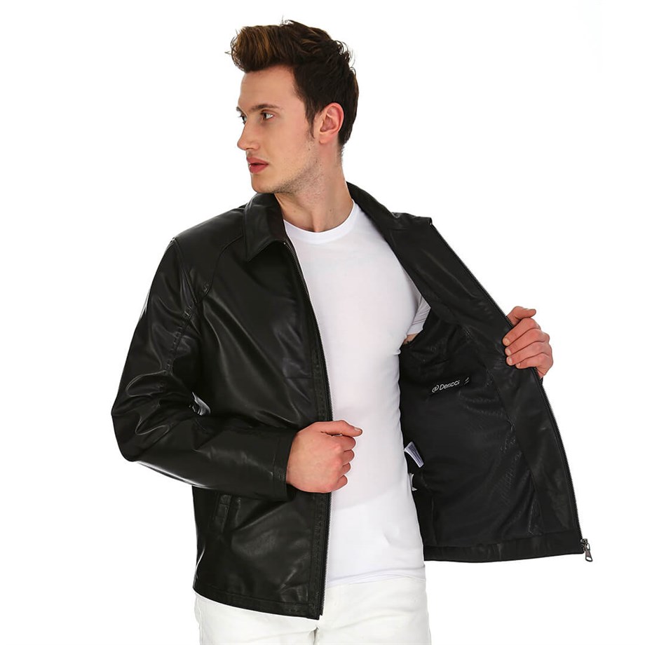 Dinamo Leather Erkek Gerçek Deri Ceket DE-956 - 20031