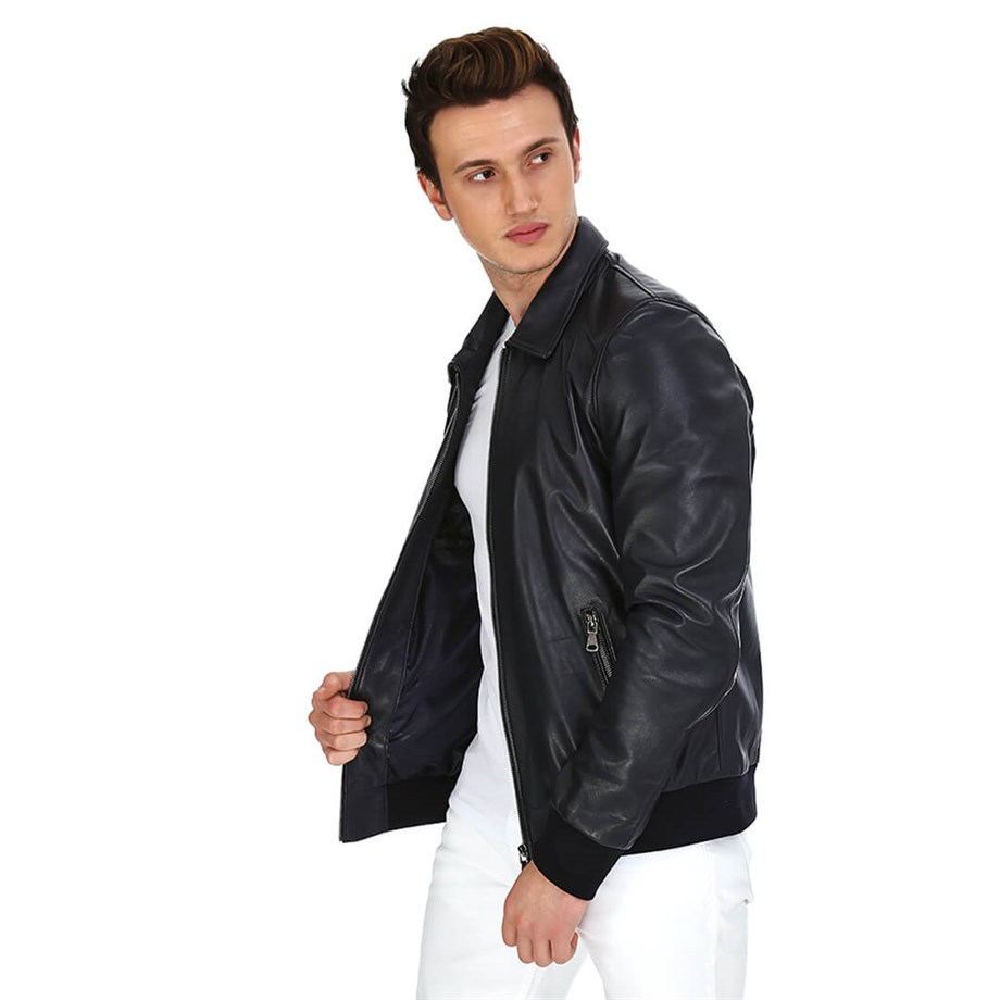 Dinamo Leather Erkek Gerçek Deri Ceket DE-409 - 20105