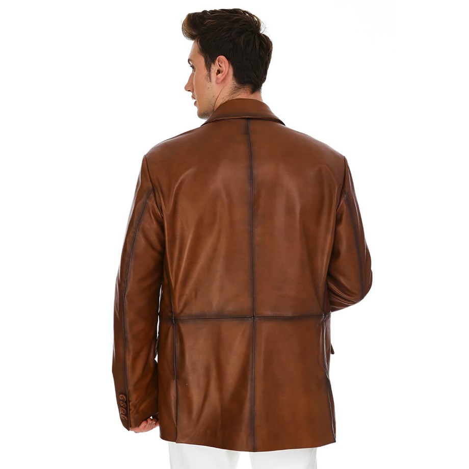 Dinamo Leather Erkek Gerçek Deri Ceket DE-1584 - 20161