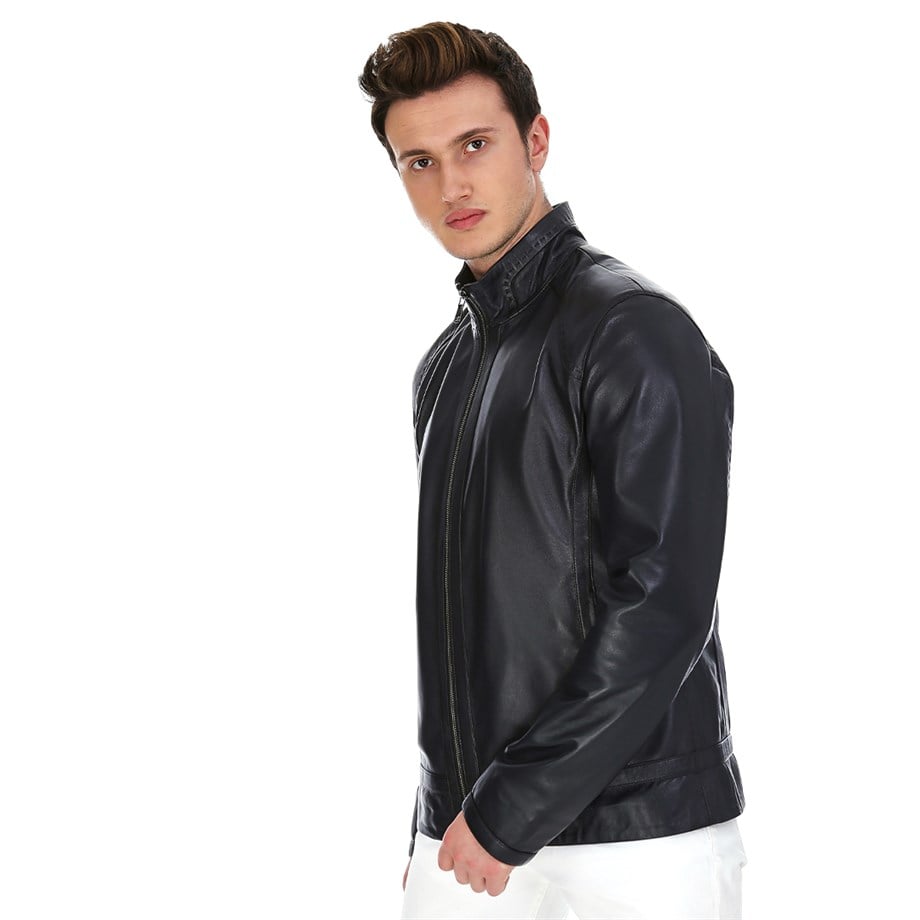 Dinamo Leather Erkek Gerçek Deri Ceket DE-788 - 20104