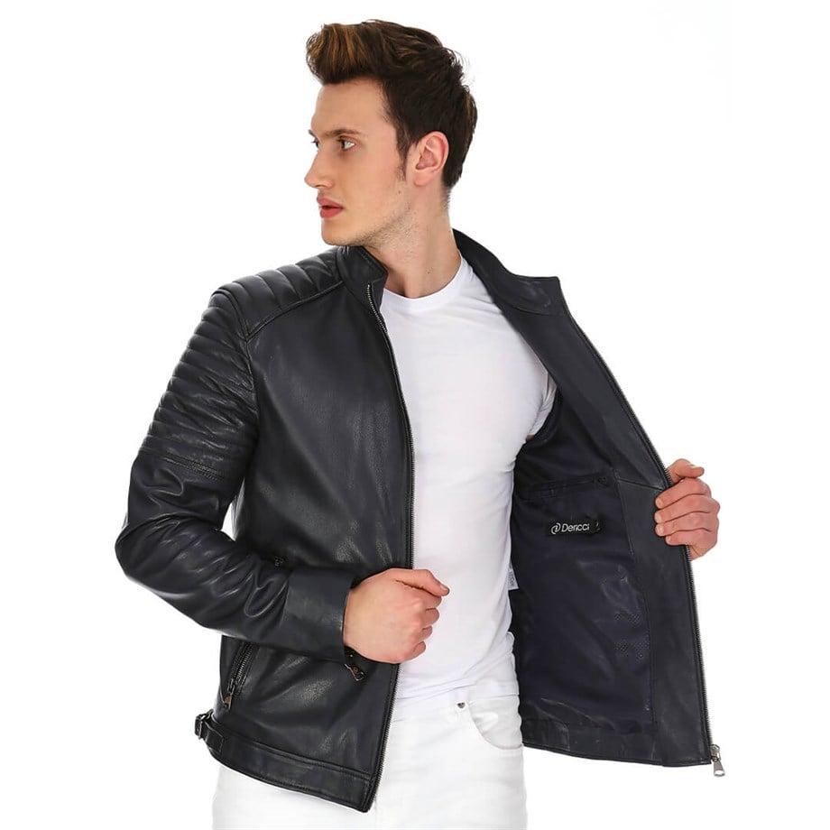 Dinamo Leather Erkek Gerçek Deri Ceket DE-1376 - 20096