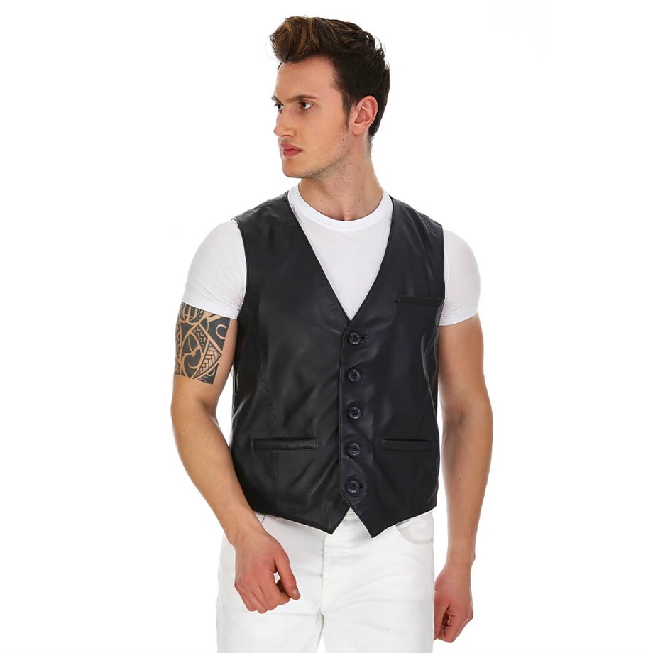 Dinamo Leather Erkek Gerçek Deri Ceket DE-YLK-566 - 20109