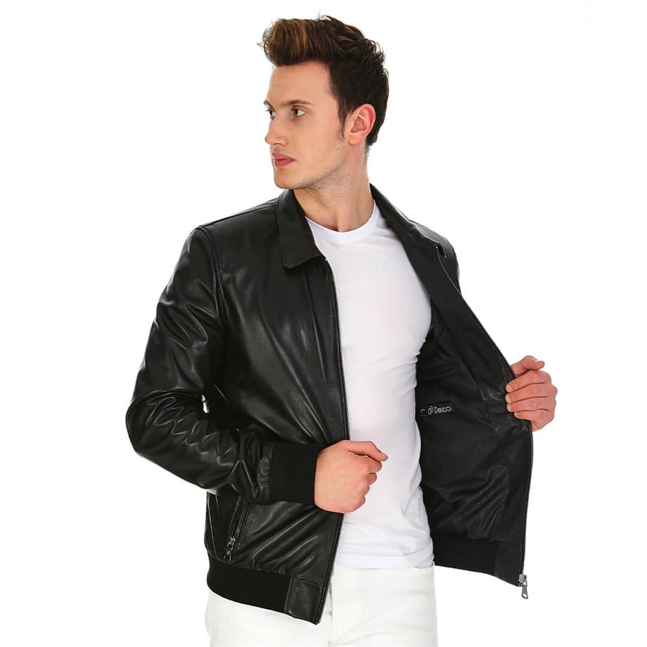 Dinamo Leather Erkek Gerçek Deri Ceket DE-409 - 20030