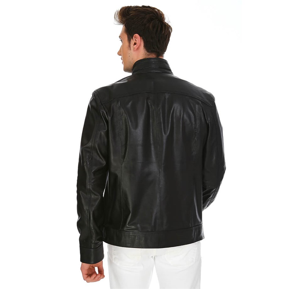 Dinamo Leather Erkek Gerçek Deri Ceket DE-133 - 20019