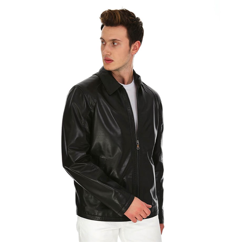 Dinamo Leather Erkek Gerçek Deri Ceket DE-956 - 20031