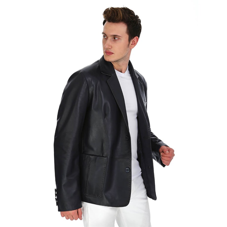 Dinamo Leather Erkek Gerçek Deri Ceket DE-1583 - 20095