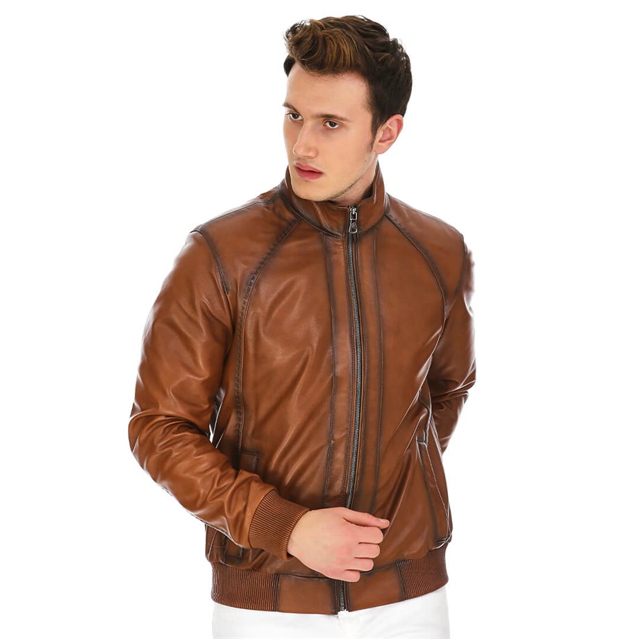 Dinamo Leather Erkek Gerçek Deri Ceket DE-306 - 20167